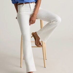 Quince Classic Luna “White Cloud”  stretch flare Jeans